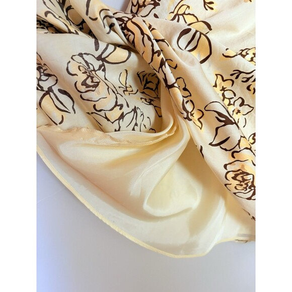 LOFT Yellow Strapless Fit & Flare MIDI Floral Dress, Removable Straps SZ 4 Small - Picture 7 of 16